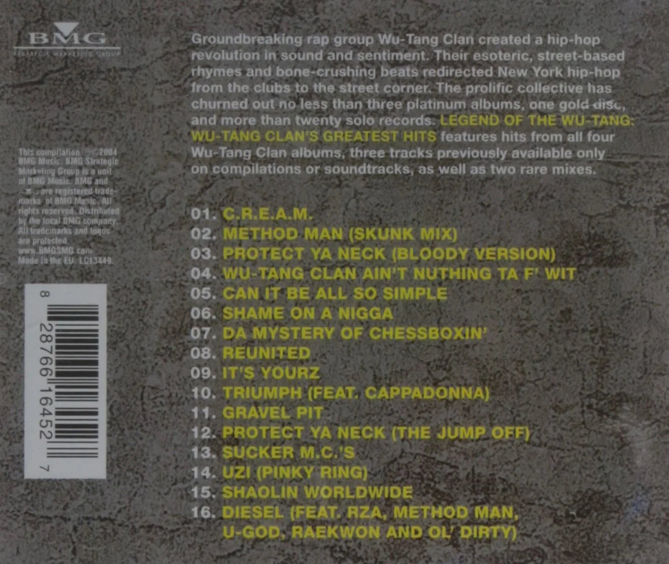 Wu-Tang Clan - Legend of the Wu-Tang Clan: Wu-Tang Clan'S Greatest Hits - Music & Performance - CD