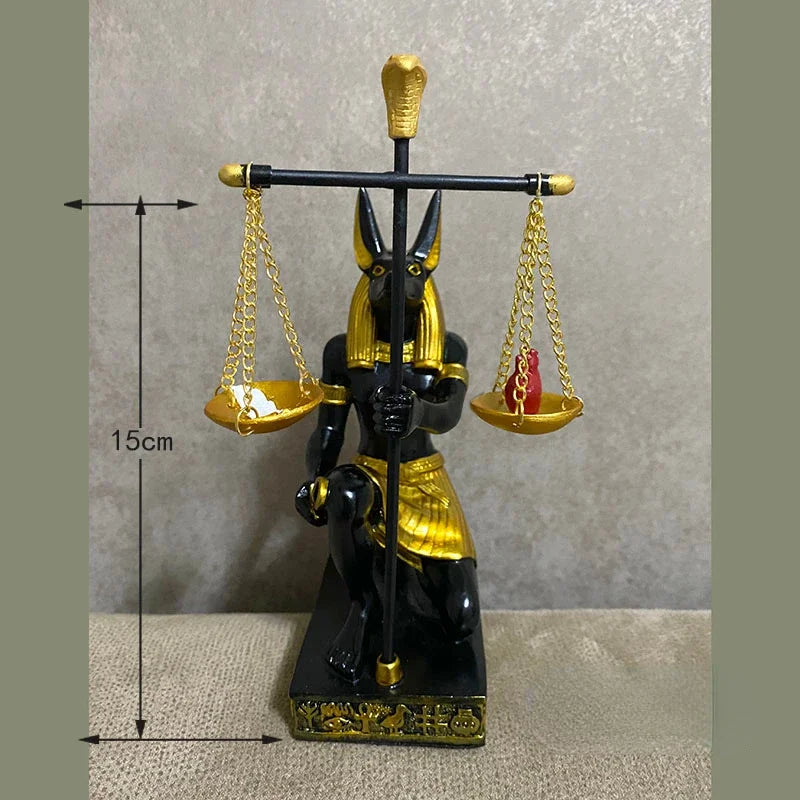 New Ancient Egyptian Statue Anubis Fair Balance Scale Judge Dog God Ornament Tourist Souvenir