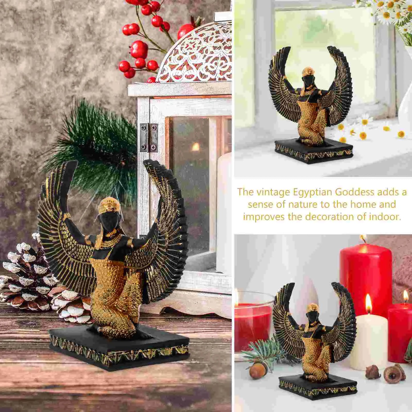 Resin Goddess of Beauty Egyptian Statue Decorative Egyptian Goddess Statue